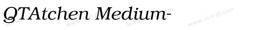 QTAtchen Medium字体转换